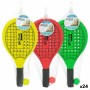 Raquettes de Plage avec Balle Aktive Bois 20,5 x 39,5 cm (24 Unités)