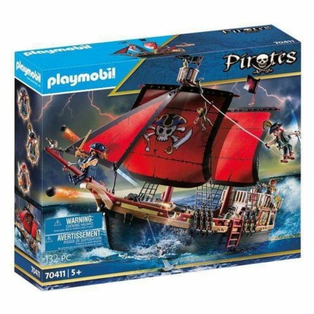 Playset Pirates- Skull Pirate Ship Playmobil (Reacondicionado D)