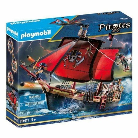 Playset Pirates- Skull Pirate Ship Playmobil (Reconditionné D)