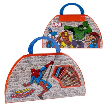 Ensemble de Papeterie Marvel 50 Pièces Rouge