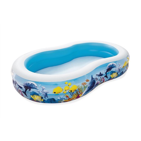 Pataugeoire gonflable pour enfants Bestway 262 x 157 x 46 cm Bleu