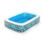 Pataugeoire gonflable pour enfants Bestway Floral 229 x 152 x 56 cm Bleu