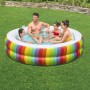 Pataugeoire gonflable pour enfants Bestway 206 x 206 x 51 cm Arc-en-ciel