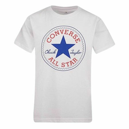Camiseta de Manga Corta Infantil Converse Blanco