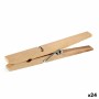 Pinces à linge Marron Bois 24 Pièces Lot (24 Unités)