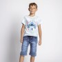 Camiseta de Manga Corta Infantil Stitch Multicolor