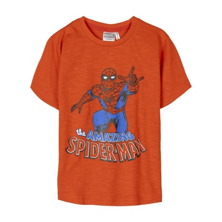 T shirt à manches courtes Enfant Spider-Man Orange