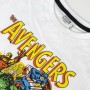 Camiseta de Manga Corta Infantil Marvel Blanco