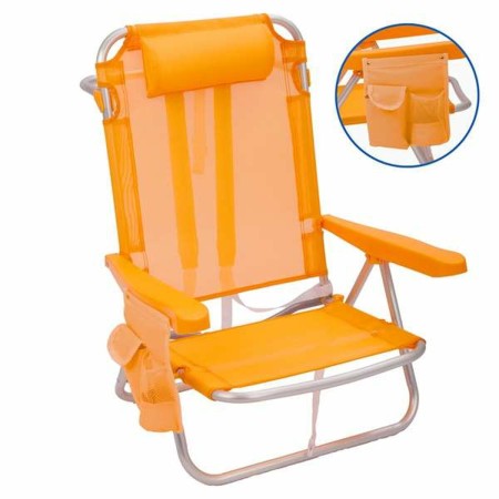 Chaise de Plage Juinsa Orange Multiposition 61 x 47 x 80 cm