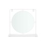 Espejo con Soporte Blanco Metal Madera MDF 33,7 x 30 x 10 cm (4 Unidades)