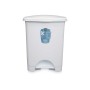 Poubelle à pédale Blanc Plastique 30 L (4 Unités)