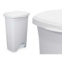 Poubelle à pédale Blanc Plastique 50 L (3 Unités)