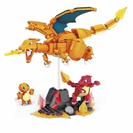 Juego de Construcción Megablocks Charmander Charmilion Charizard Pokémon 300 Piezas