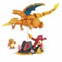 Set de construction Megablocks Charmander Charmilion Charizard Pokémon 300 Pièces