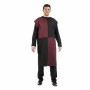 Poncho Limit Costumes Noir Bordeaux Chevalier Médiéval Adulte