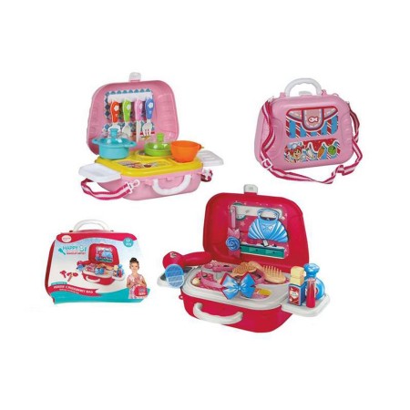 Coffret avec Jouets et Accessoires Jugatoys 17 Pièces 2 Unités Coiffeuse Chef (24,5 x 9,5 x 18 cm)