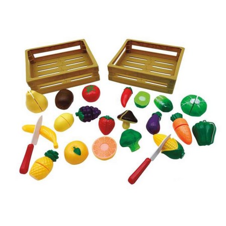 Ensemble d'aliments pour dînette Jugatoys Velcro 12 Pièces 2 Unités Fruits et légumes (20,3 x 22, 7 x 6 cm)