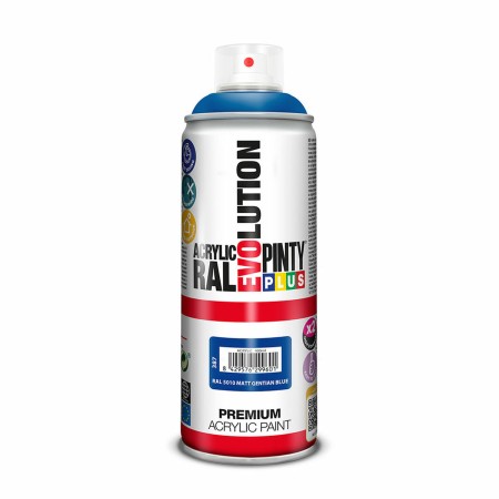 Pintura en spray Pintyplus Evolution RAL 5010 Gentian Blue 400 ml Mate