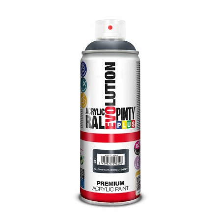 Peinture en spray Pintyplus Evolution RAL 7016 Anthracite 400 ml Mat