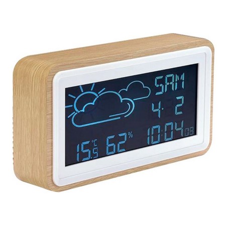 Station Météorologique Multifonction Denver Electronics 117160000090 Blanc Bois