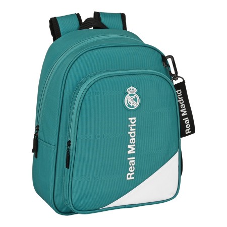 Cartable Real Madrid C.F. Blanc Vert turquoise (27 x 33 x 10 cm)