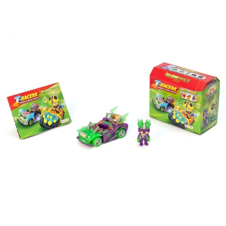 Set de voitures Magicbox T-Racers Glow Race Car & Racer 8 Pièces