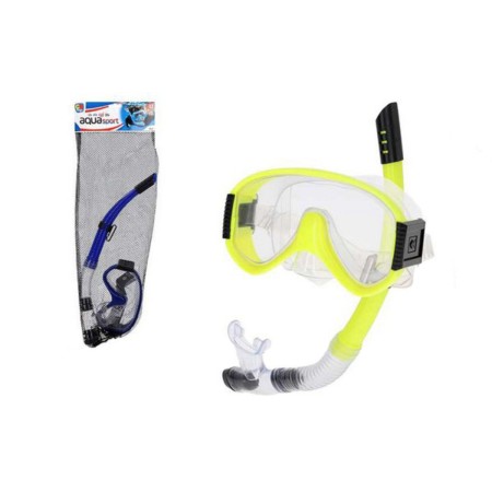 Gafas de Buceo con Tubo Colorbaby Aqua Sport Amarillo Azul