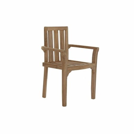 Silla de Jardín DKD Home Decor Marrón Teca (63 x 47 x 88 cm)