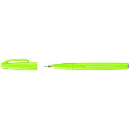 Bolígrafo Pentel Brush Sign SES15C-12 Punta fina Verde (10 pcs) (Reacondicionado A+)