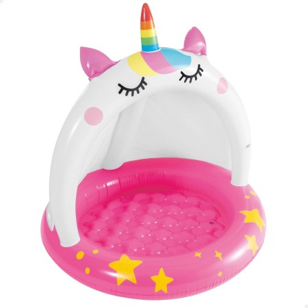 Piscina Hinchable para Niños Intex Rosa Unicornio 102 x 102 cm