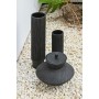 Vase Home ESPRIT Noir Résine 10 x 10 x 30 cm (12 Unités)