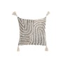 Cojín Home ESPRIT Blanco Gris Borlas Boho 45 x 15 x 45 cm