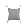 Coussin Home ESPRIT Blanc Gris Pompons Boho 45 x 15 x 45 cm