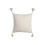 Coussin Home ESPRIT Blanc Pompons Boho 45 x 15 x 45 cm