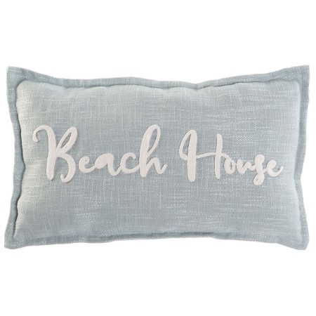 Cojín Home ESPRIT Beach Blanco Azul cielo Mediterráneo 60 x 10 x 35 cm