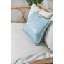 Coussin Home ESPRIT Beach Blanc Bleu ciel méditerranéen 60 x 10 x 35 cm