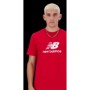 Camiseta de Manga Corta Hombre New Balance LOGO MT41502 TRE Rojo