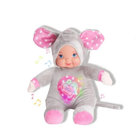 Bébé poupée Reig Eléphant 35 cm Peluche musicale