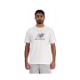 Camiseta de Manga Corta Hombre New Balance MT41502 WT Blanco