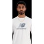 Camiseta de Manga Corta Hombre New Balance MT41502 WT Blanco