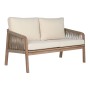 Ensemble Table avec 3 Sièges Home ESPRIT Marron Corde Acacia 138 x 79 x 83 cm