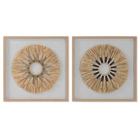 Cadre Home ESPRIT Moderne Cercles 60 x 3,5 x 60 cm (2 Unités)