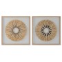 Cadre Home ESPRIT Moderne Cercles 60 x 3,5 x 60 cm (2 Unités)