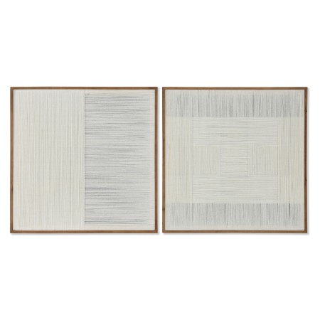 Cuadro Home ESPRIT Urbano 80 x 3 x 80 cm (2 Unidades)