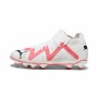 Chaussures de foot pour Enfants Puma Future Match Fg/Ag J Blanc Rouge