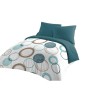 Housse de Couette HOME LINGE PASSION Vert Cercles 240 x 260 cm