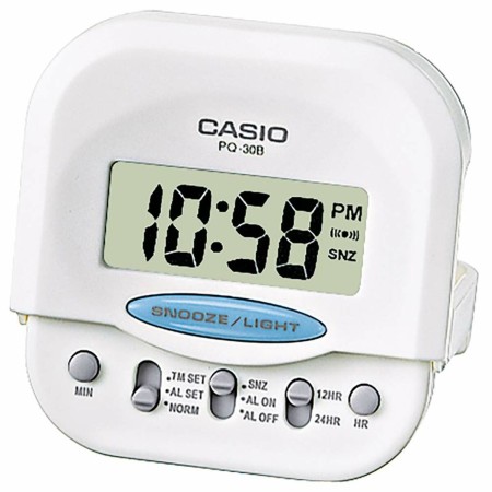 Reloj-Despertador Casio PQ-30B-7E Blanco