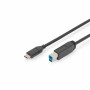 Câble USB-C vers USB B Digitus AK-300149-018-S Noir 1,8 m