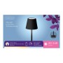 Lampe de Table LED Lumineo 894376 Noir Métal 17 cm Rechargeable