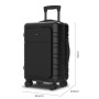 Valise cabine Numada T21 Business Noir 38 L 55 x 35,5 x 23,5 cm Powerbank USB